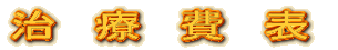 治療費表